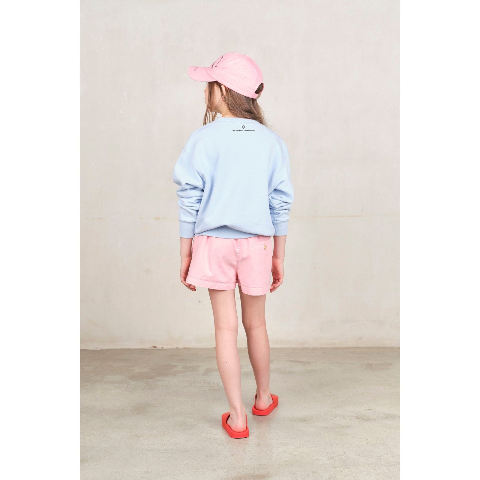 Soft Blue Comic Bear Sweatshirt