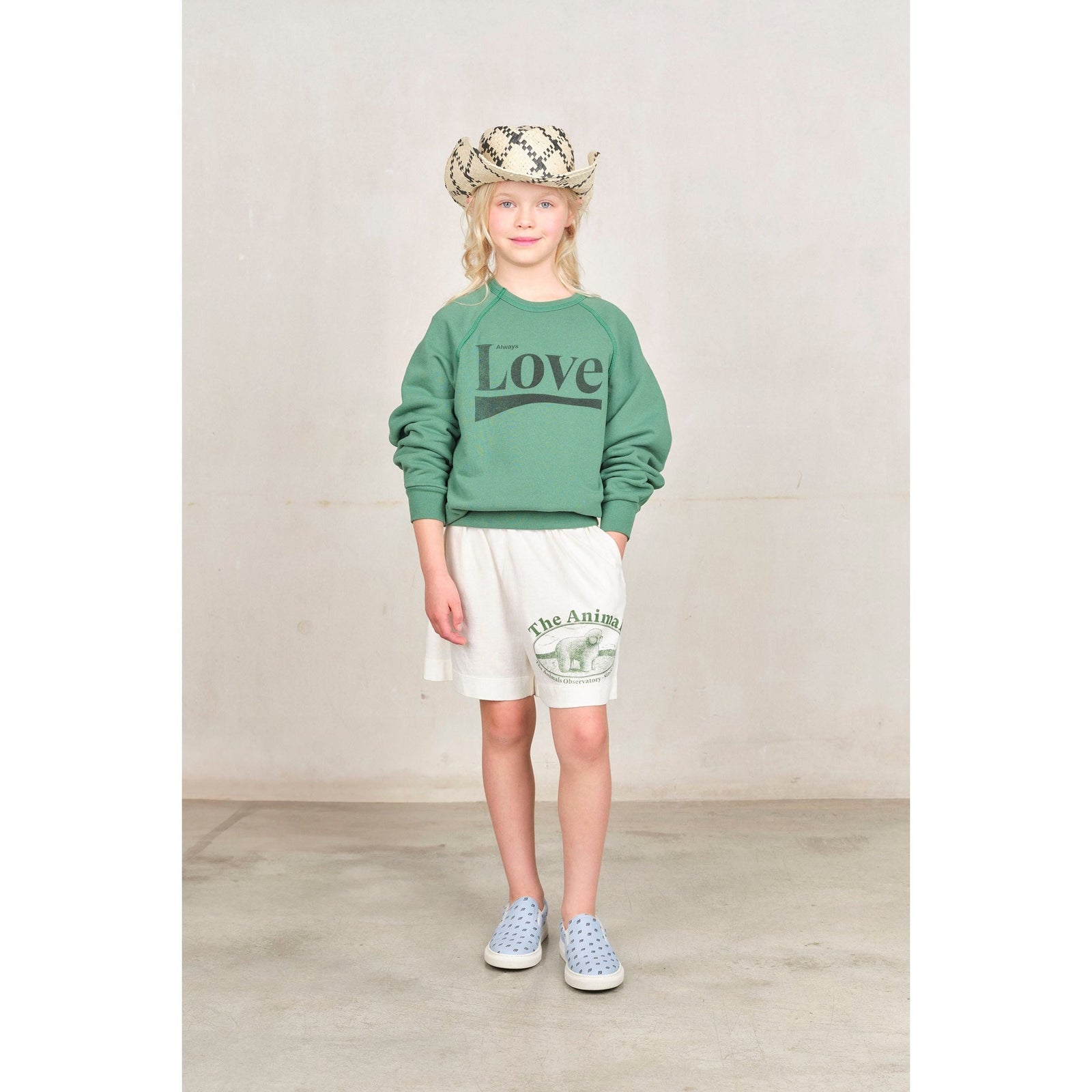 Green Love Shark Sweatshirt
