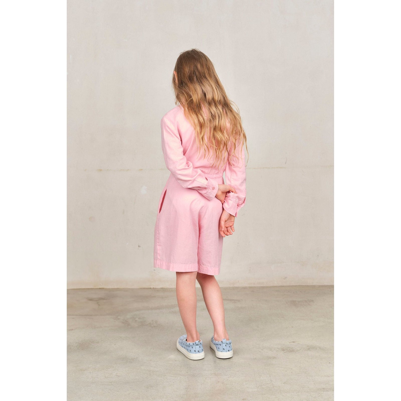 Pink Love Squirrel Short Jumpsuit