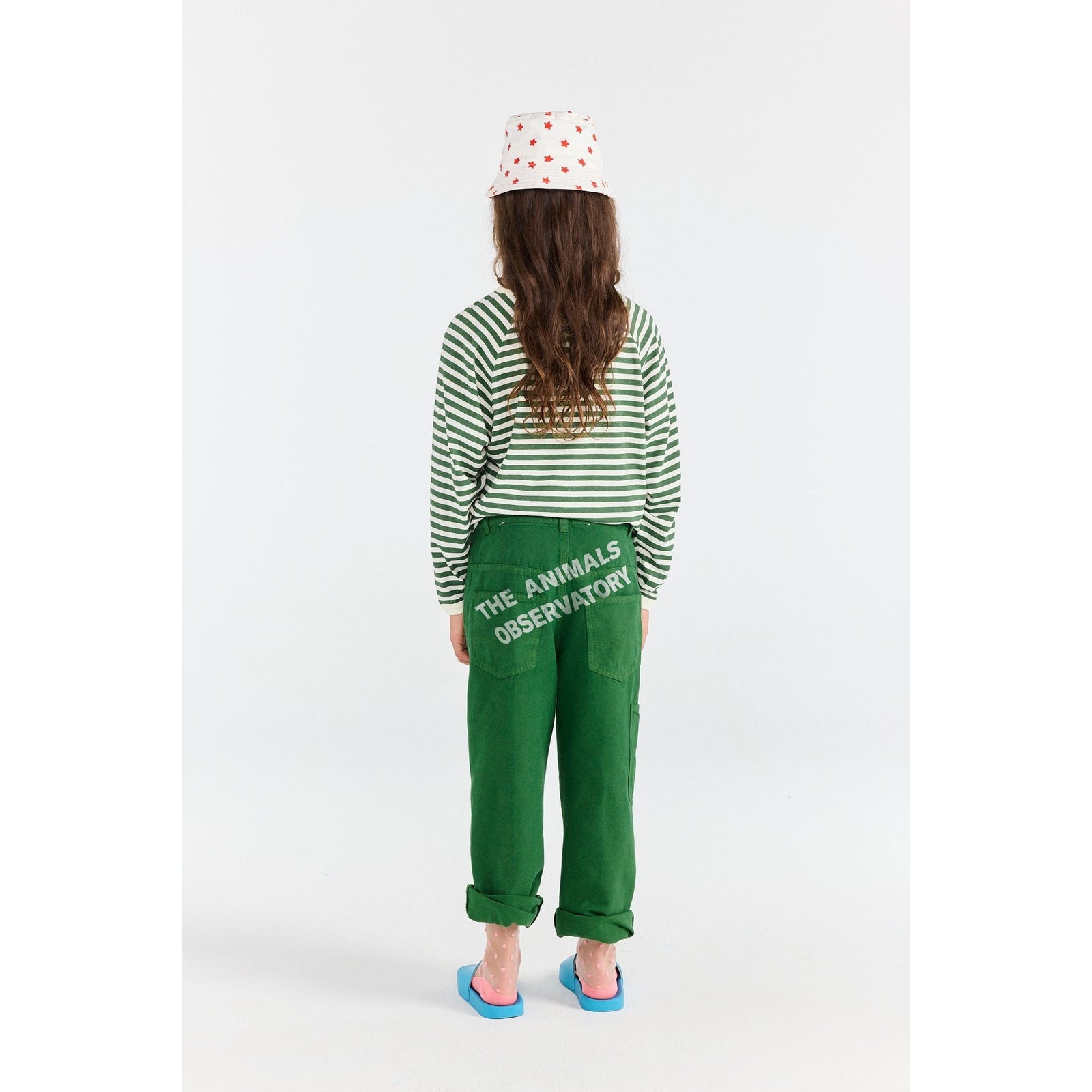 Anteater Kid Long Sleeve T-Shirt Stripe Dark Garden