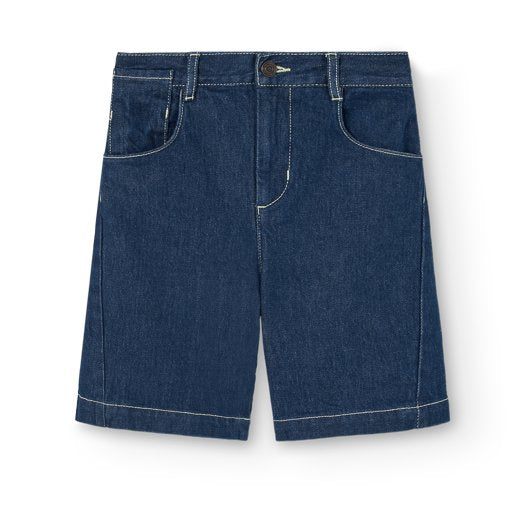 Muntjac Kid Denim Shorts Blue
