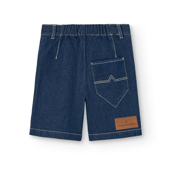 Muntjac Kid Denim Shorts Blue