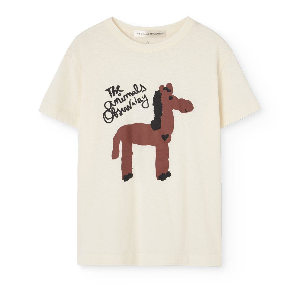 Rooster Kid T-Shirt Raw White