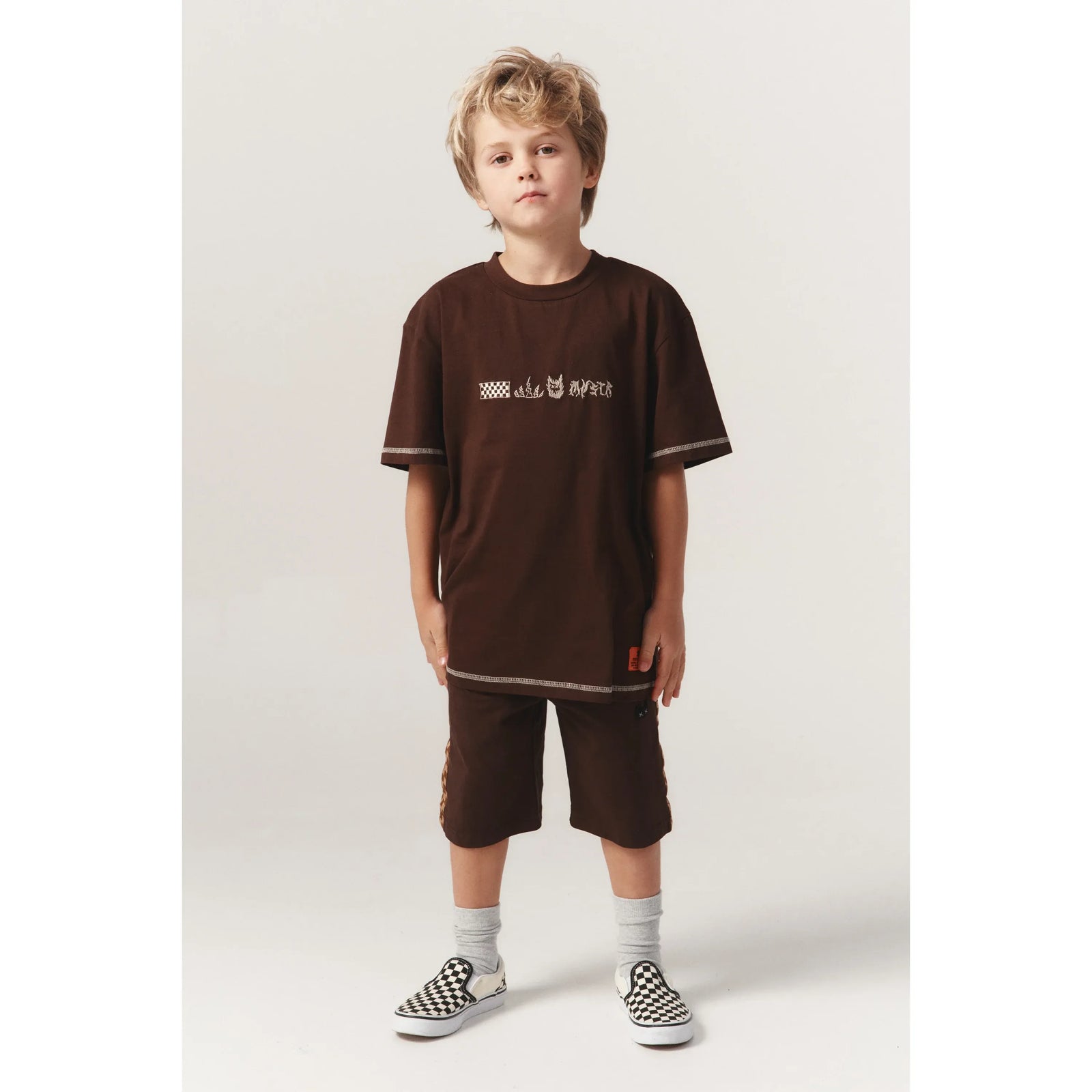 Allteeth Ss Tee - Washed Chocolate