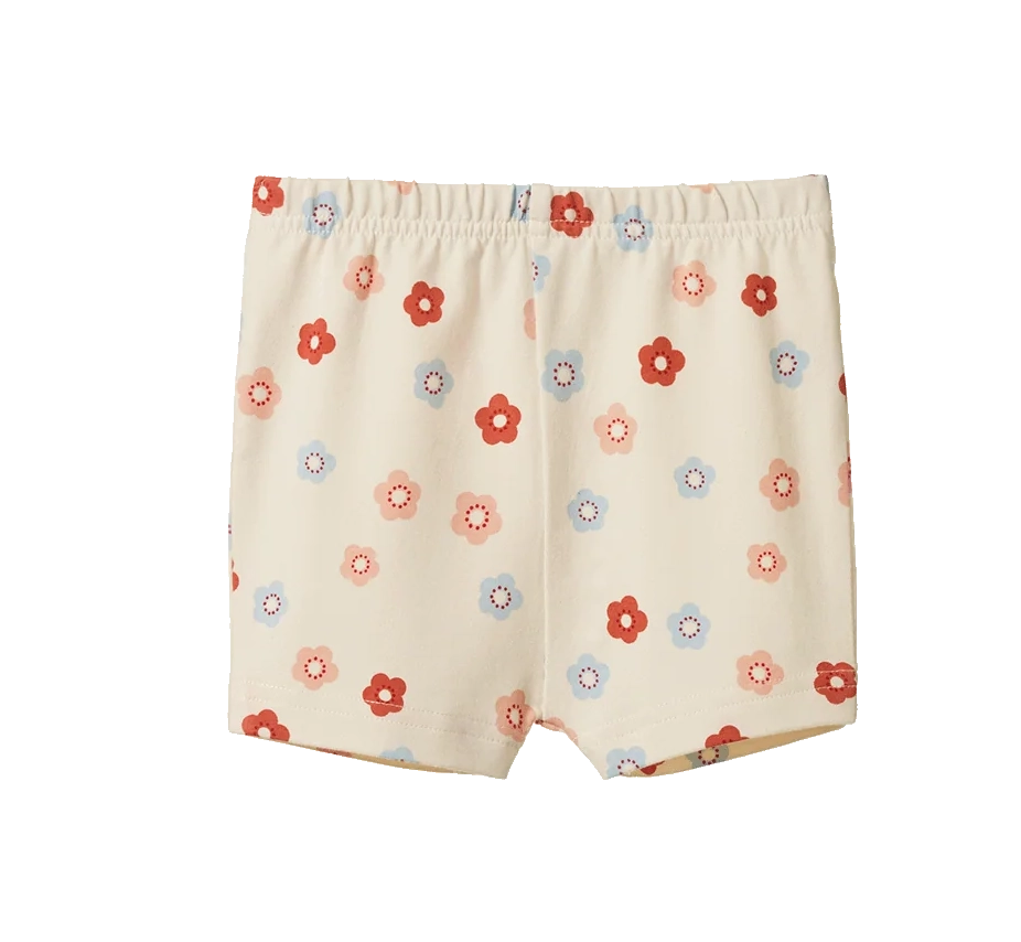 Selby Shorts - Petite Flora Stamp Print