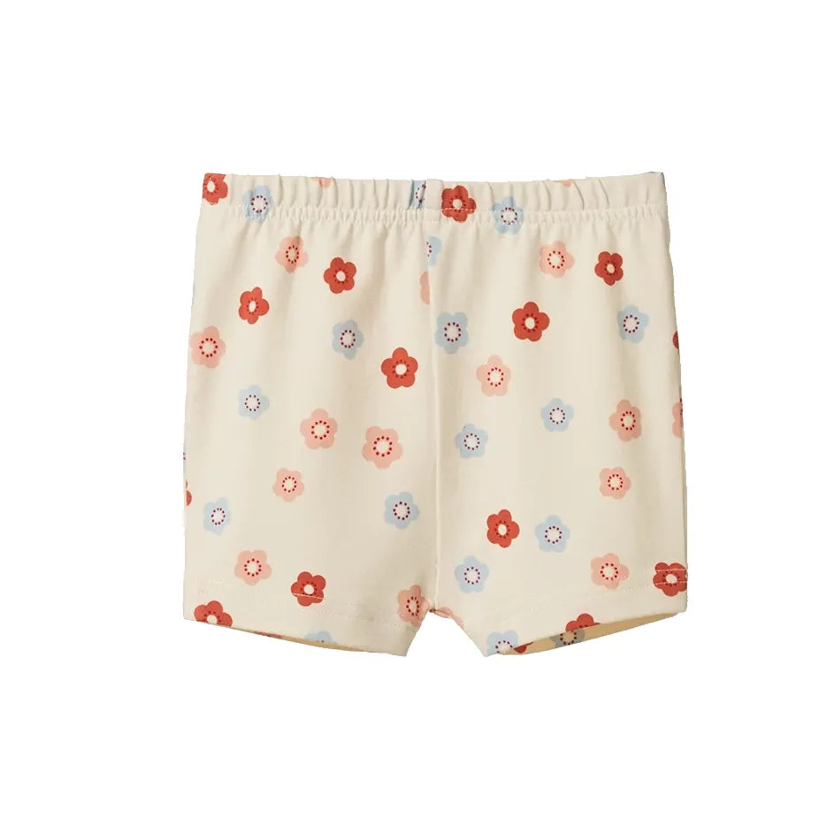 Selby Shorts - Petite Flora Stamp Print
