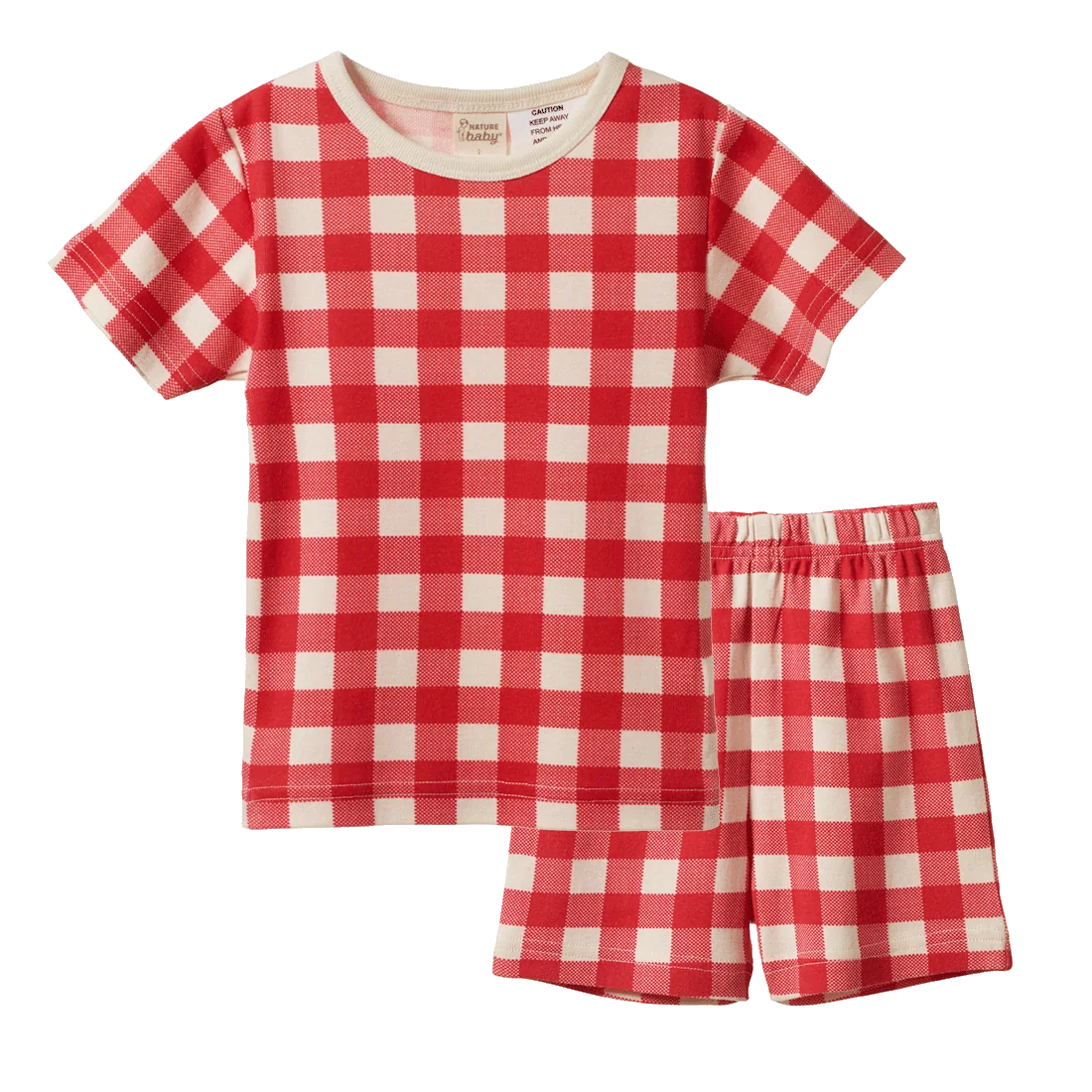 Shortie Pyjama Set - Red Crispin Check