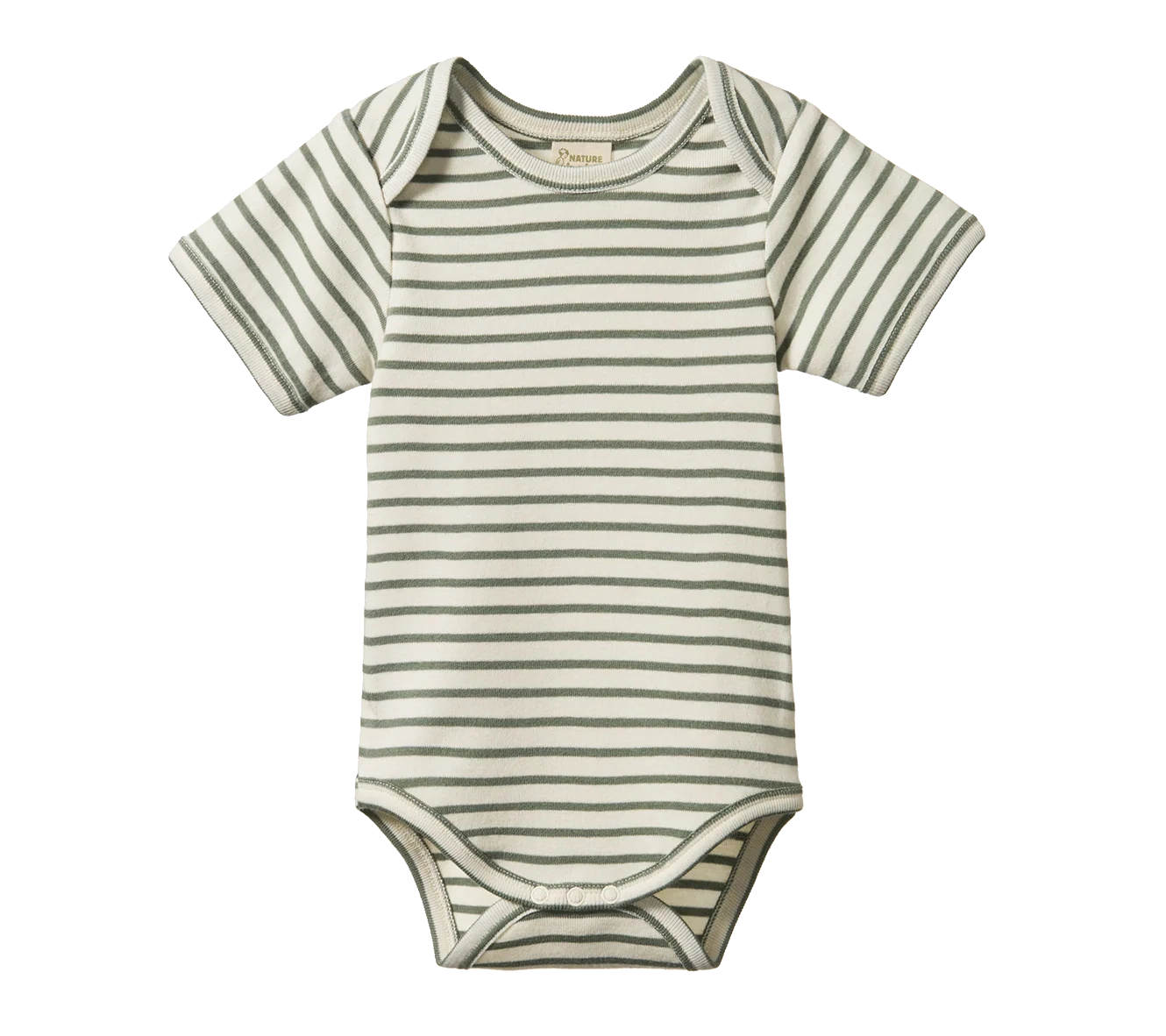 Short Sleeve Bodysuit - Nettle Sailor Stripe