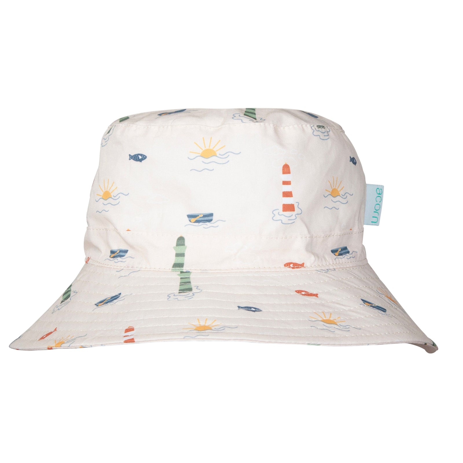 Lighthouse Wide Brim Bucket Hat
