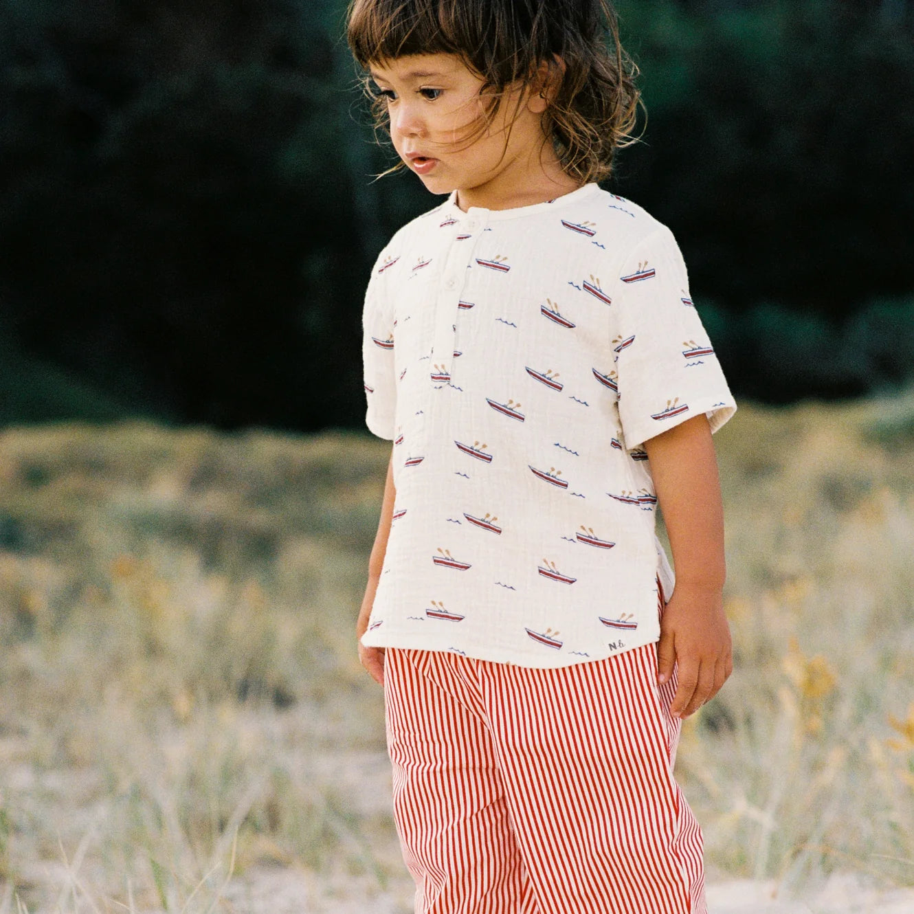 SS Caravan Shirt Muslin - Row Boats Print