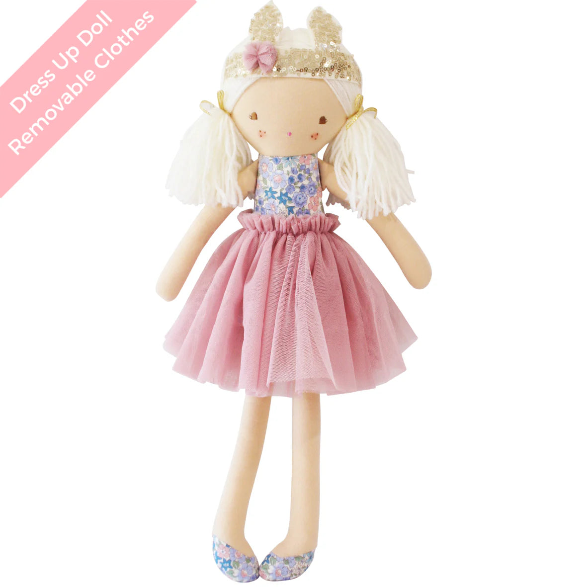 Sienna Bunny Crown Doll - Liberty Blue