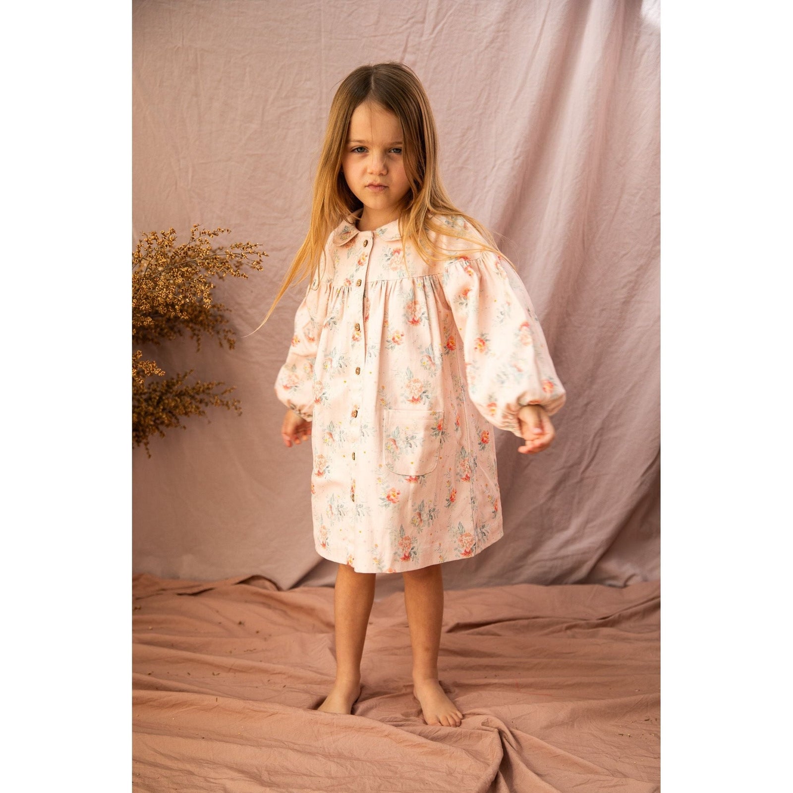 Stevie Dress-VoVo Pink Country Garden