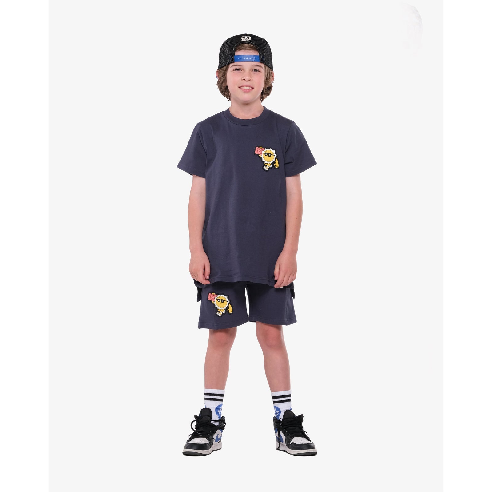 Have A Good Day Navy Shorts
