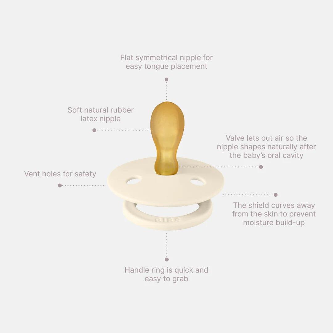 BIBS Symmetrical 2 Pack Dummy - Ivory/Sage