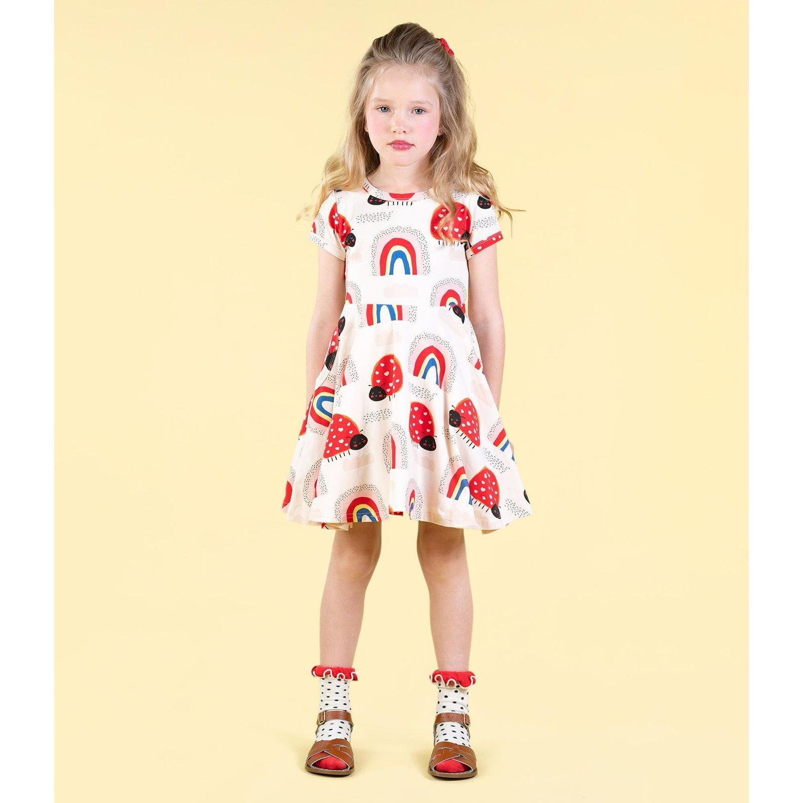 Love Bug Rainbow Waisted Dress
