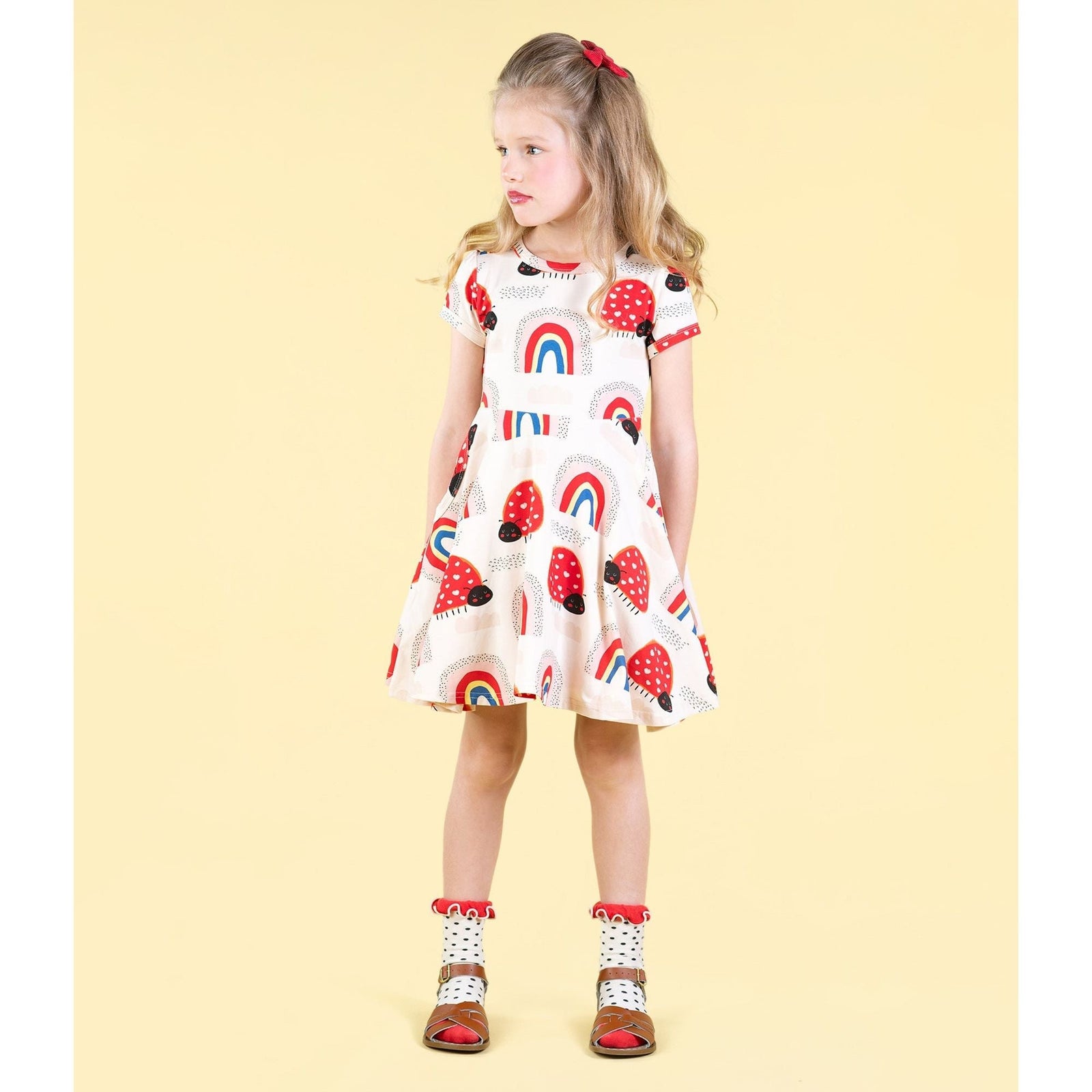 Love Bug Rainbow Waisted Dress
