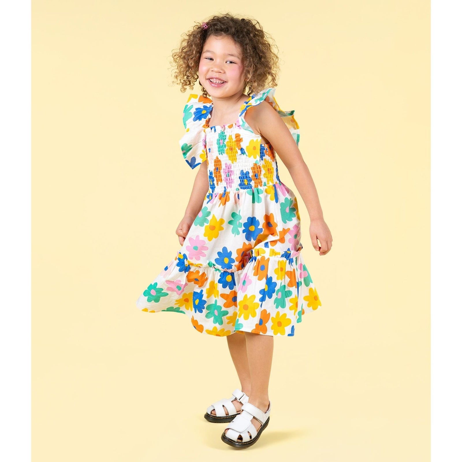 Love Me Do Shirred Dress