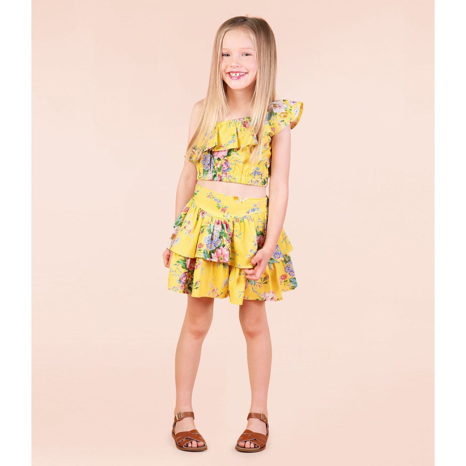 Beatrice Asymmetrical Frill Top