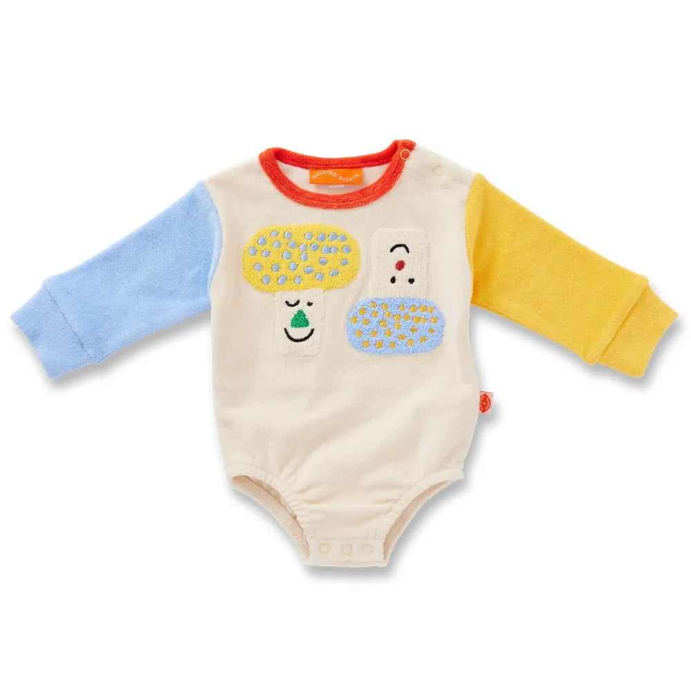 Pocket Patch Terry Long Sleeve Bodysuit