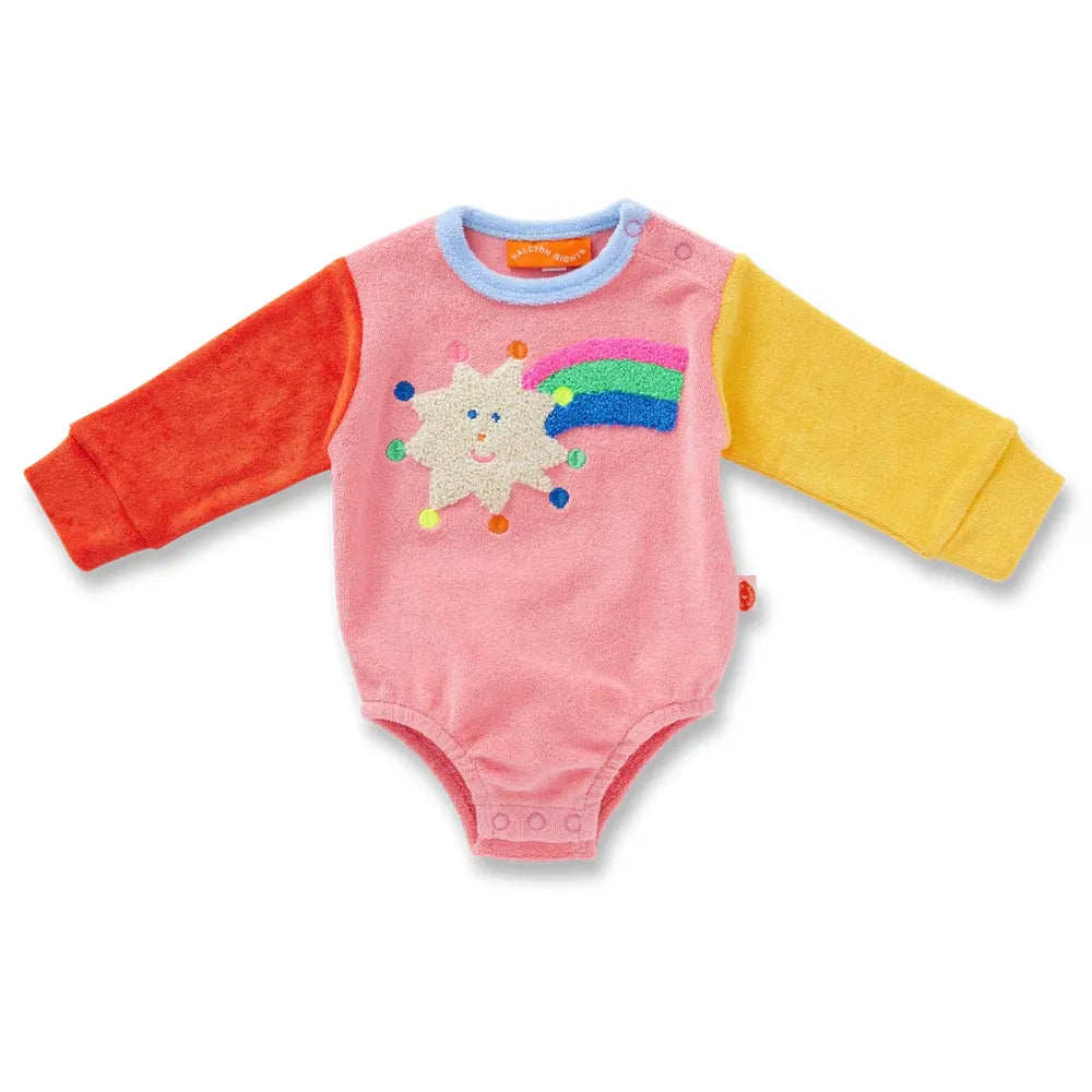 Stars Pink Terry Long Sleeve Bodysuit 27.50 Stars Pink Terry Long Sleeve Bodysuit
