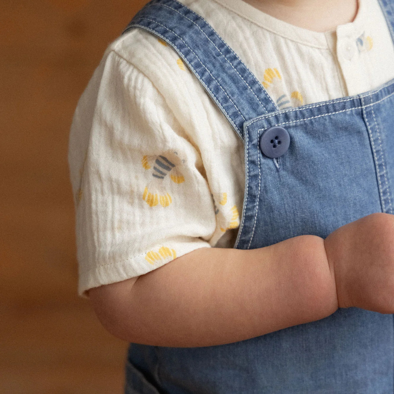 Tucker Shortie Overalls Chambray - Sky