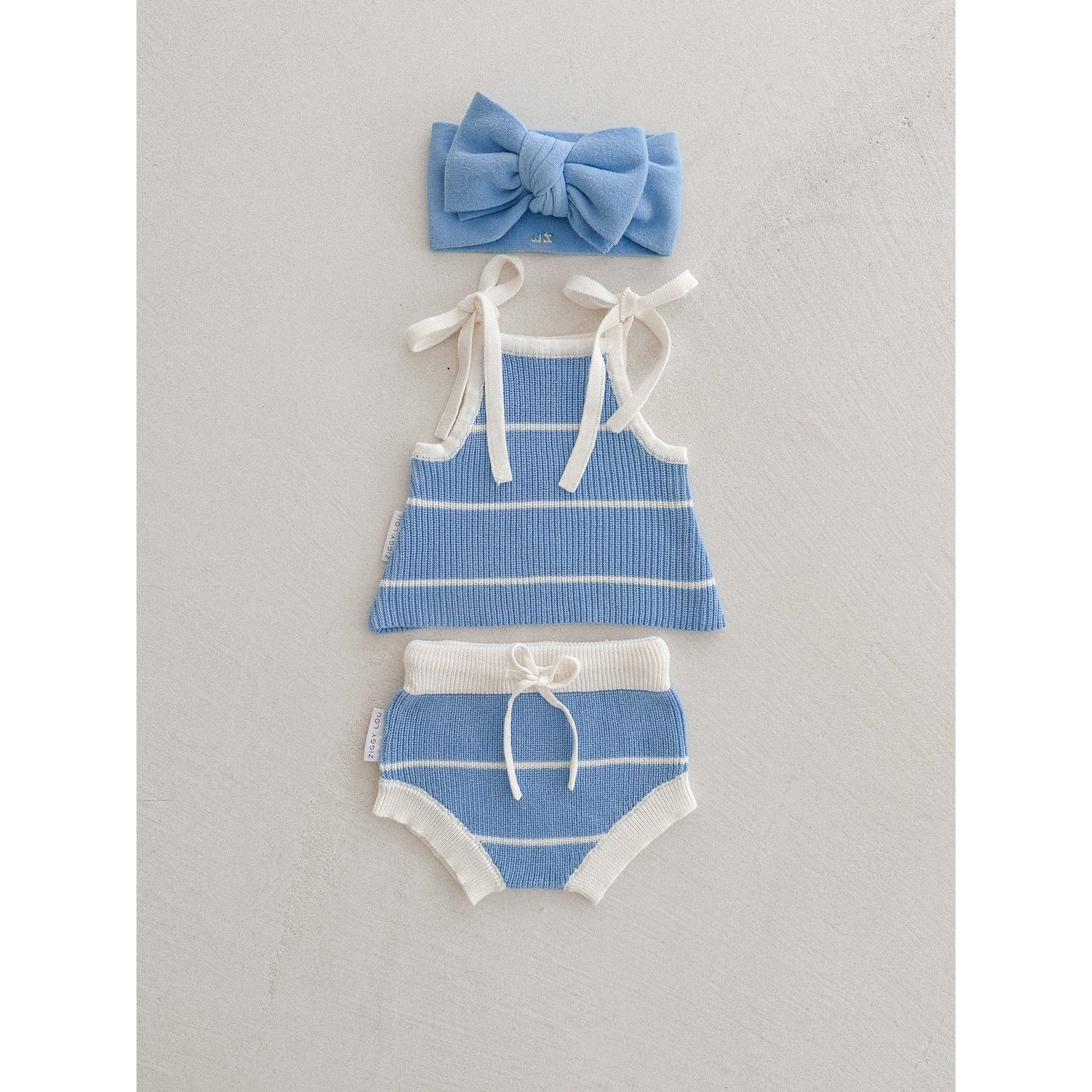 Tie Singlet - River Stripe