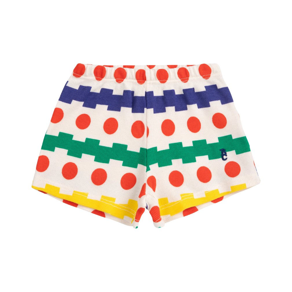 Baby Geometrical All Over Waffle Shorts