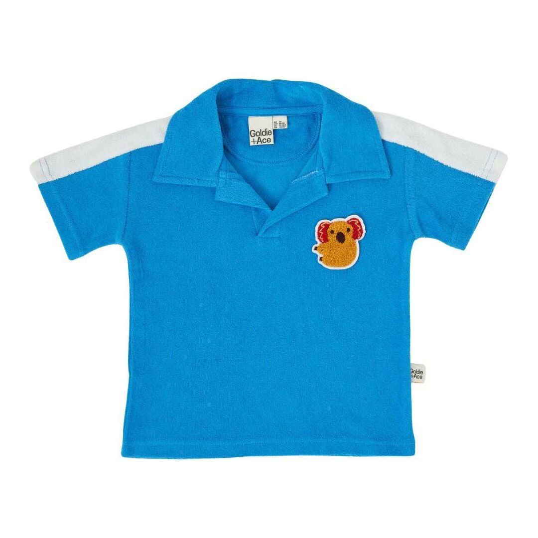 Koala Hug Terry Towelling Polo Shirt