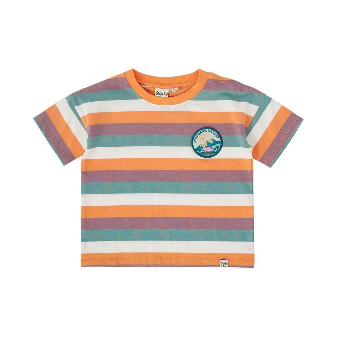 Dino Valley Nostalgia Stripe T-Shirt