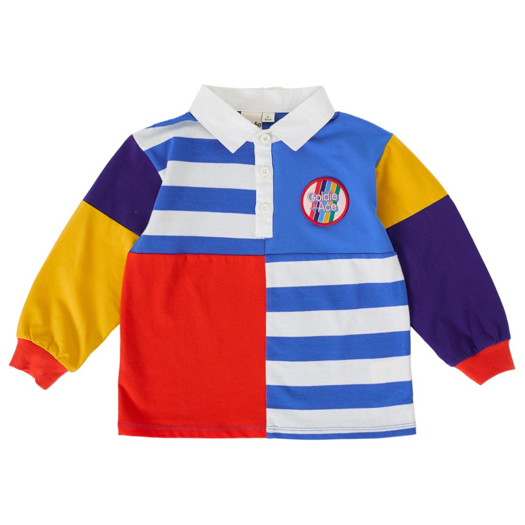 Myles Colour Block Rugby Polo
