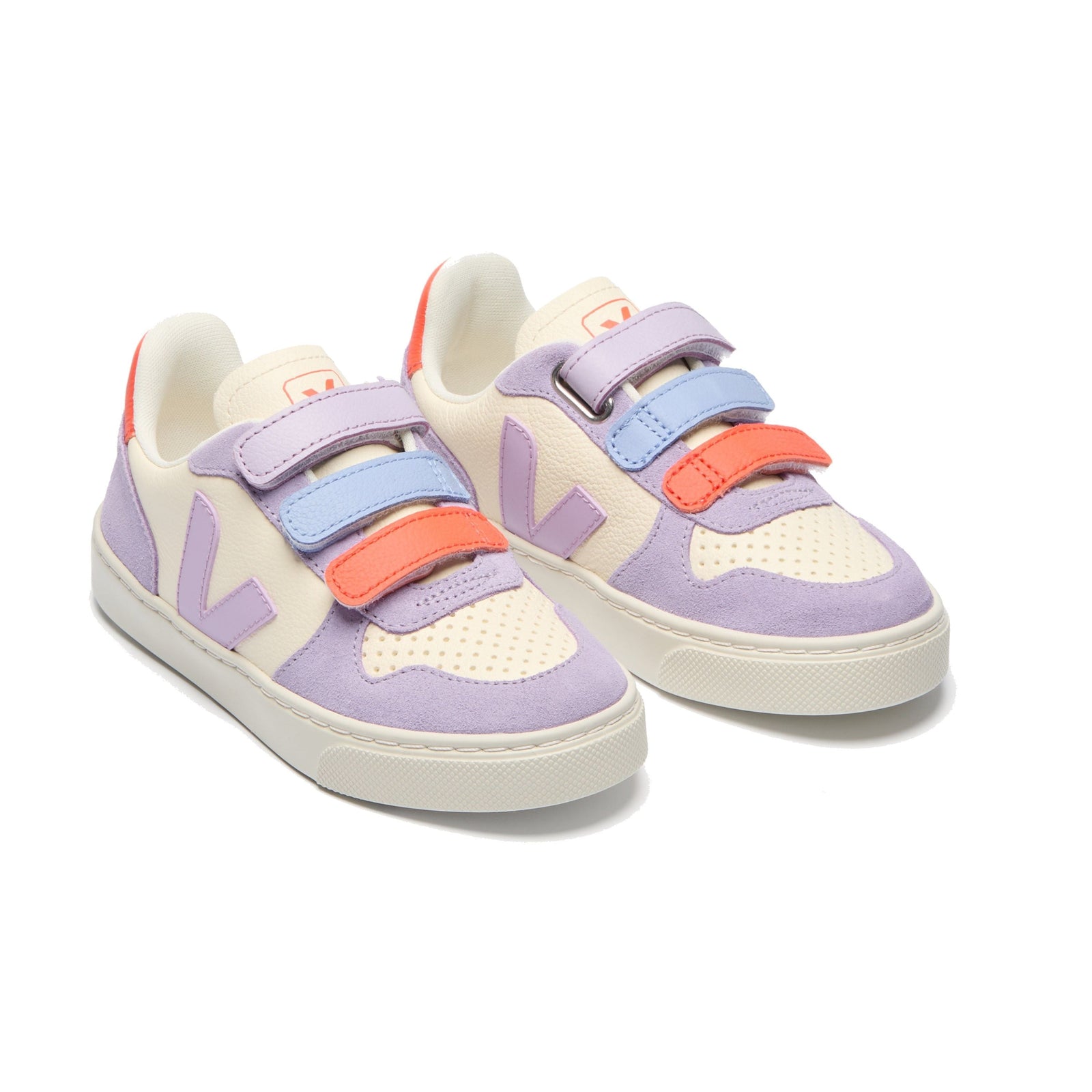 Small V-10 Leather Cashew-Multico-Orchid