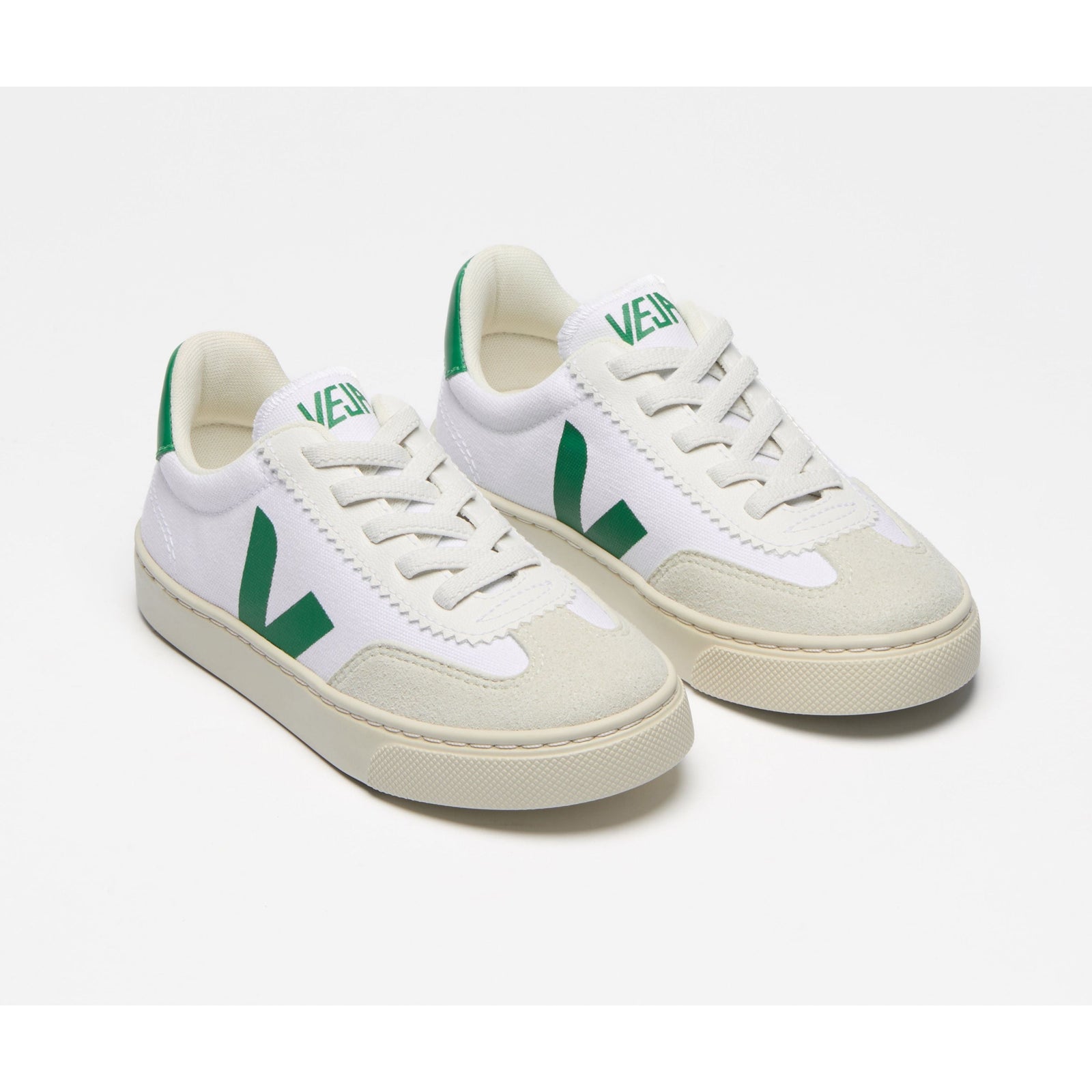 Small Volley Canvas White Emeraude