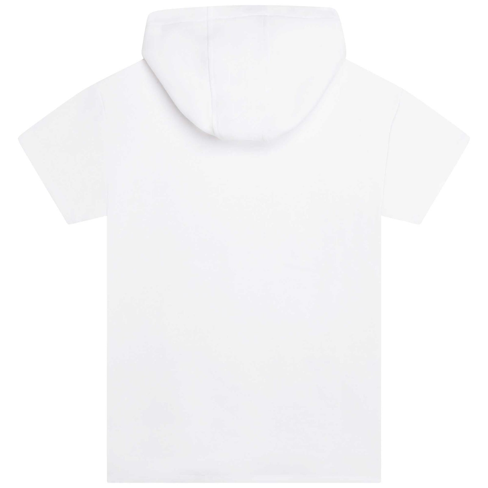 Hooded Fleece Dress - White