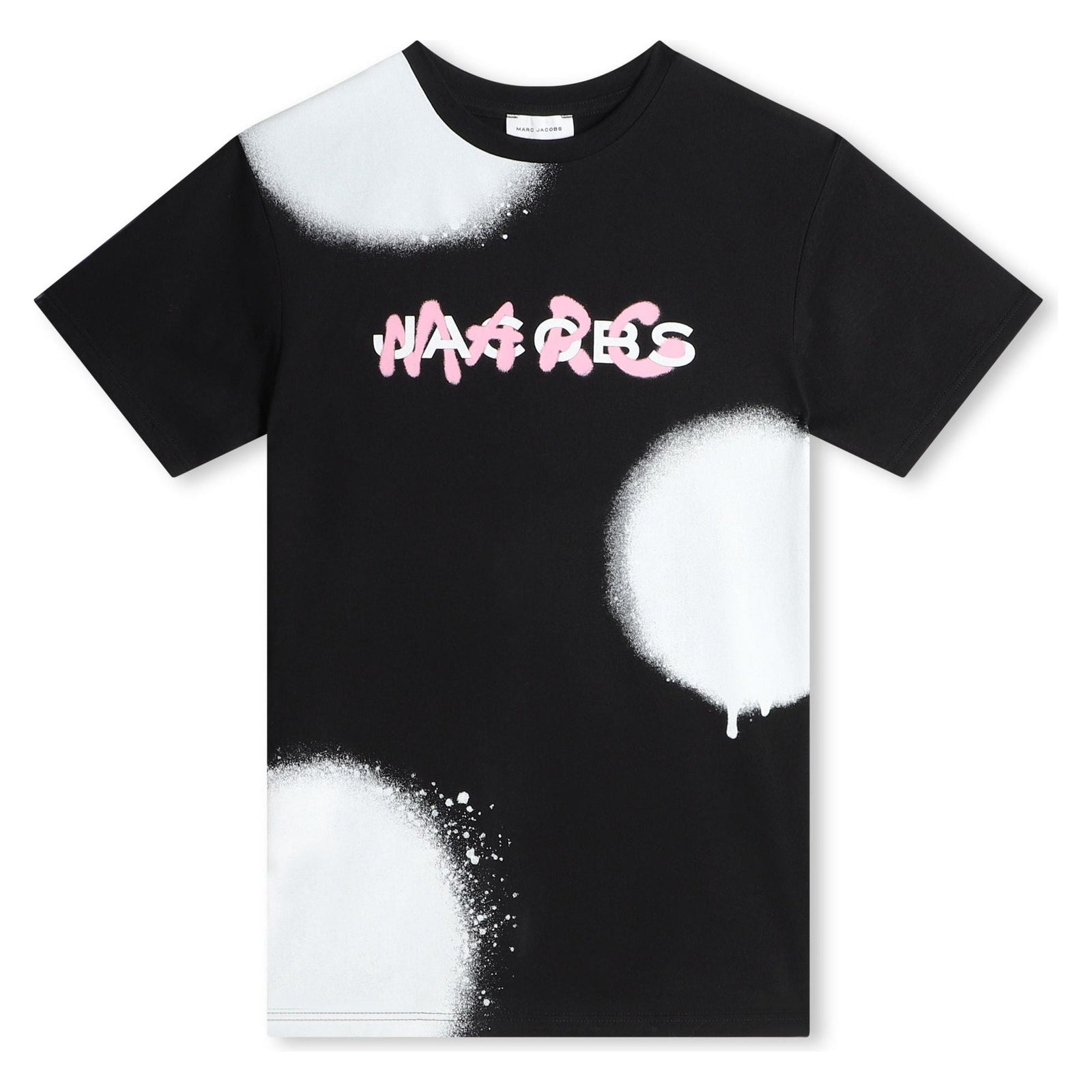 Big Spray Spots Dress - Black