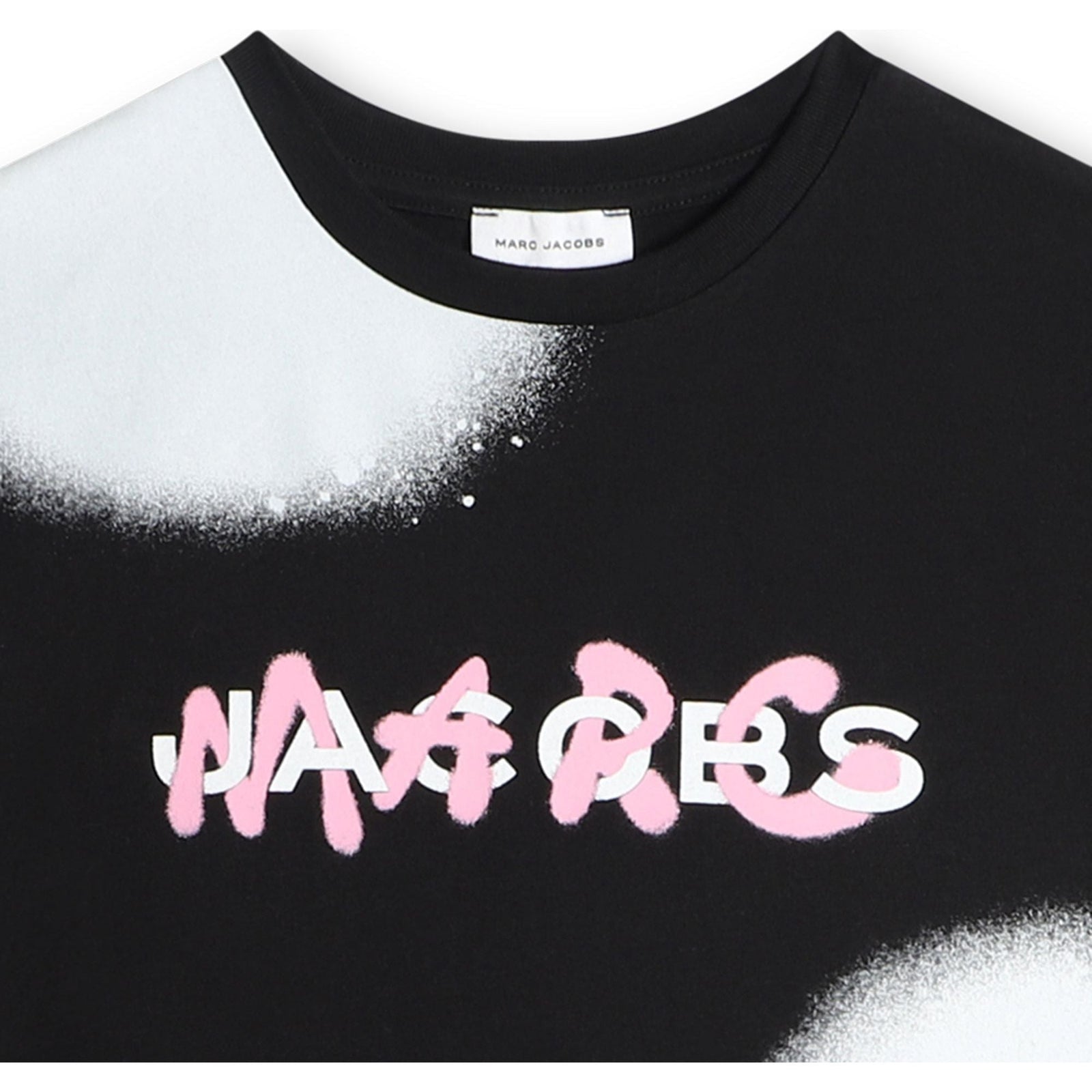 Big Spray Spots Dress - Black