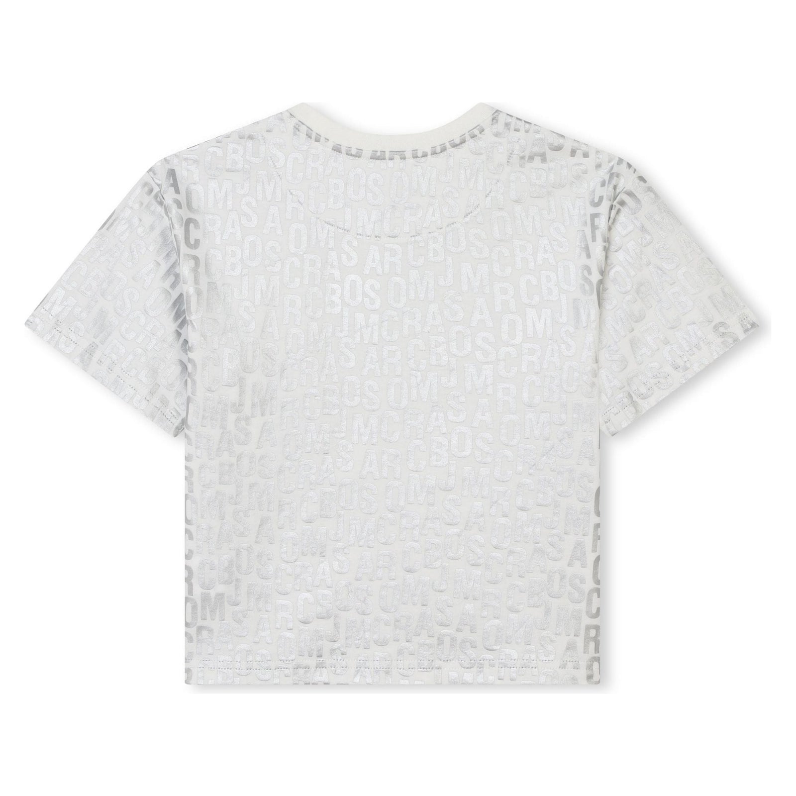 Jumbled Logo Silver Tee Shirt