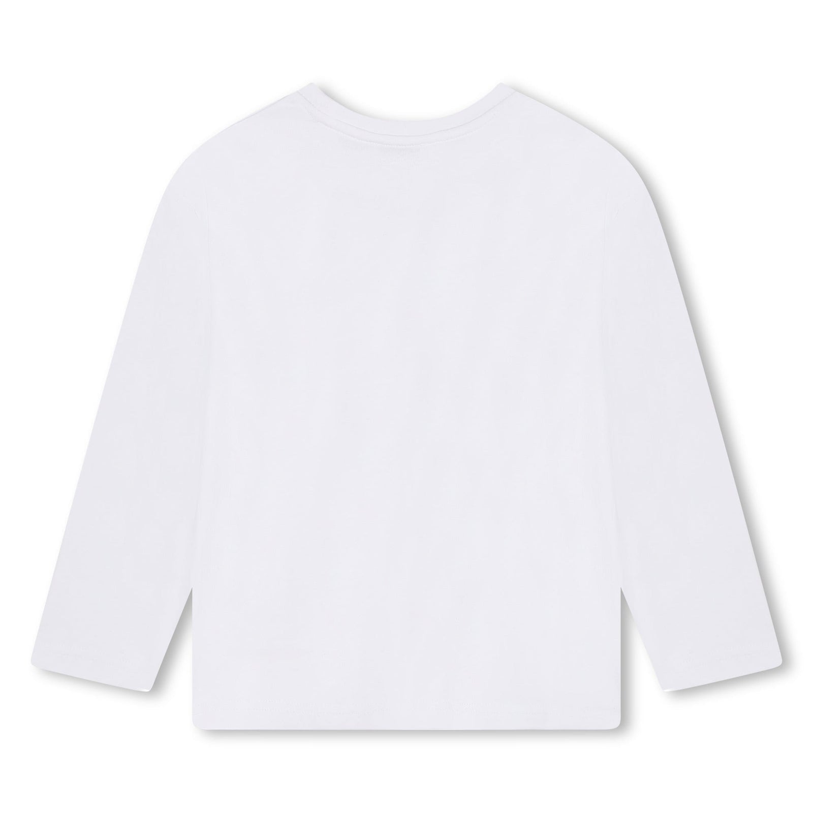 Crystal Logo Long Sleeve T-Shirt - White