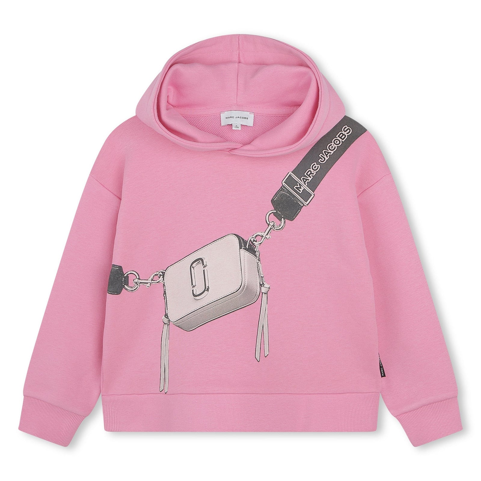 Trompe-LOeil Cross-Body Bag Sweatshirt - Fuschia