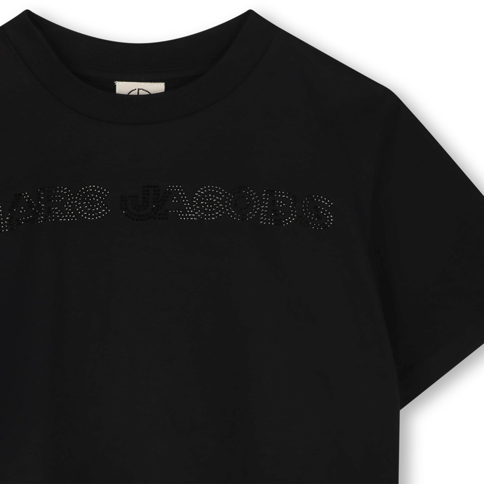 Cropped T-Shirt With Diamantes