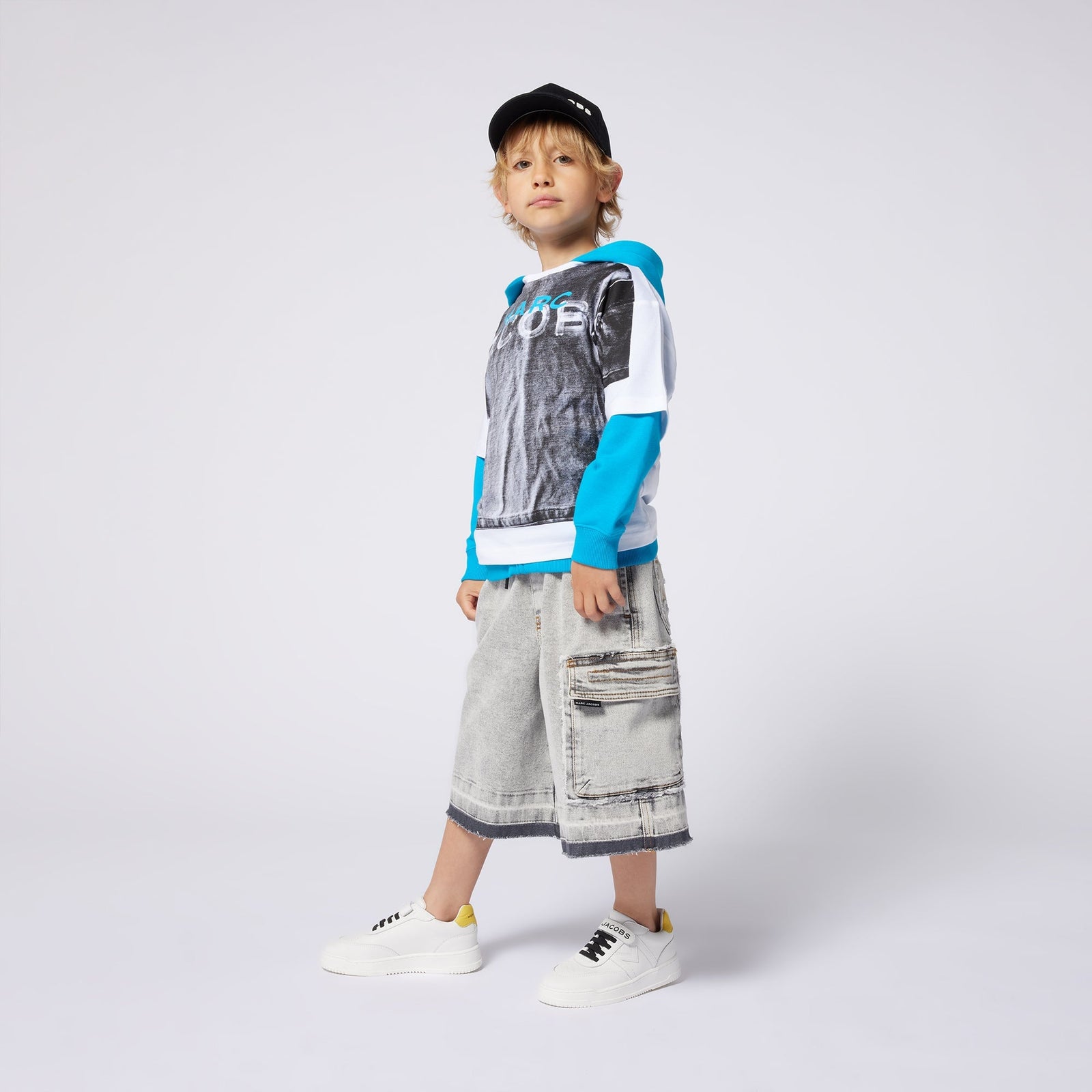 Long Denim Bermuda Shorts
