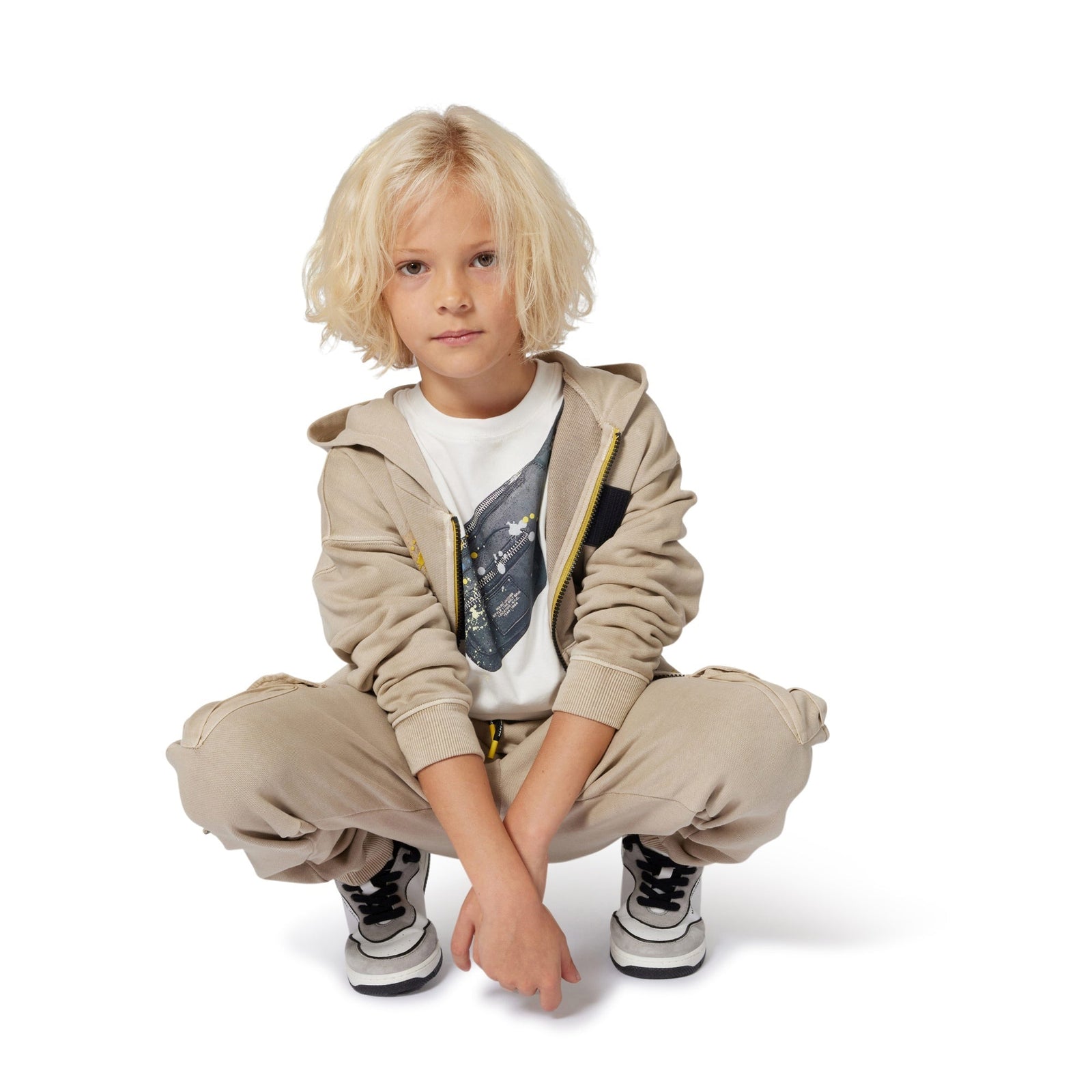 Hooded Cardigan - Escargot