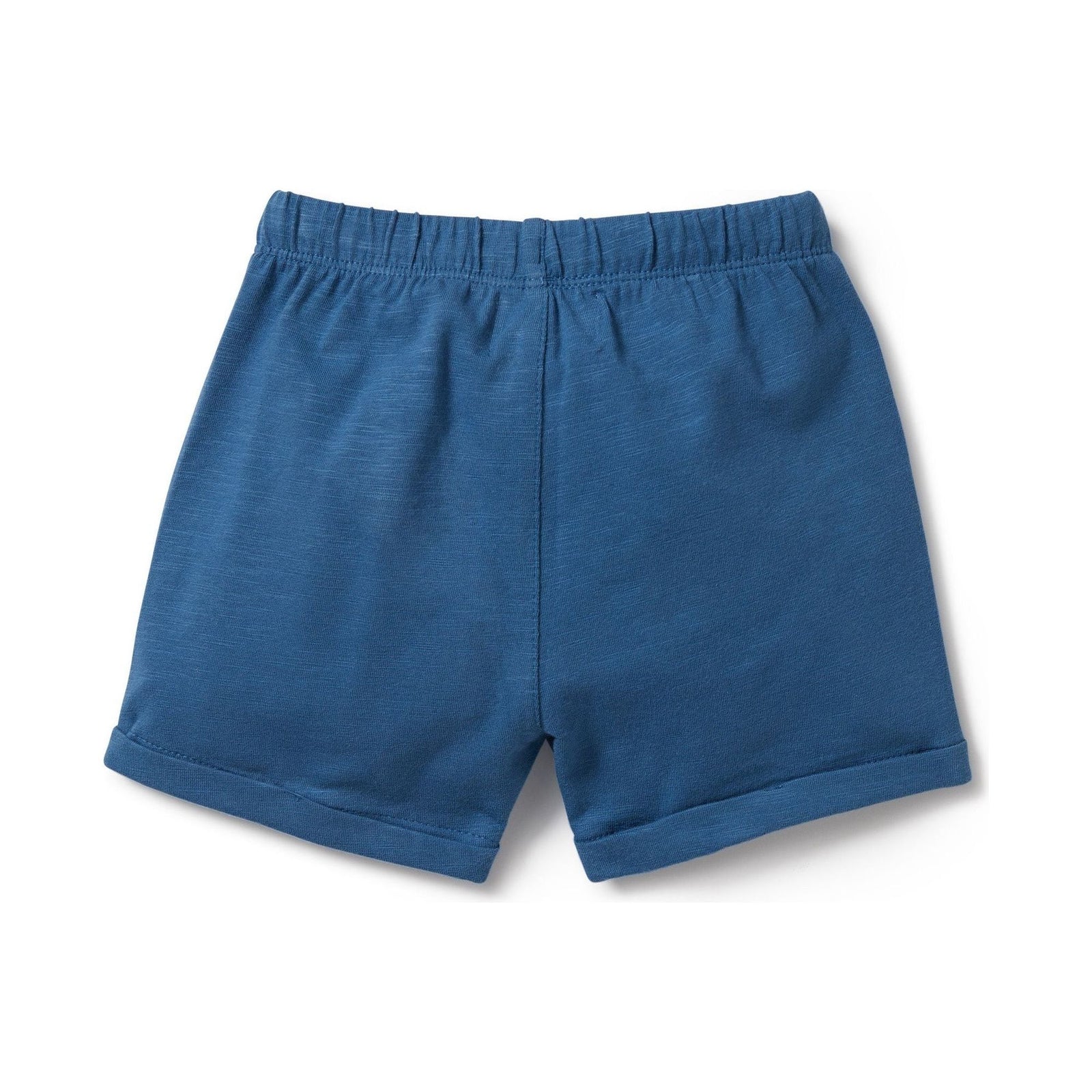 Dark Blue Organic Tie Front Short