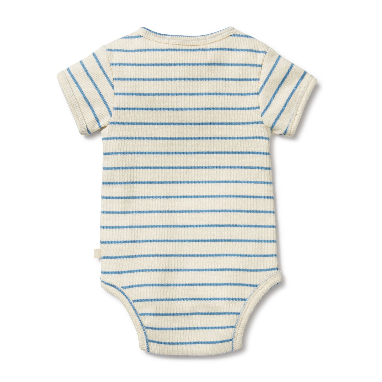 Petit Blue Organic Henley Bodysuit