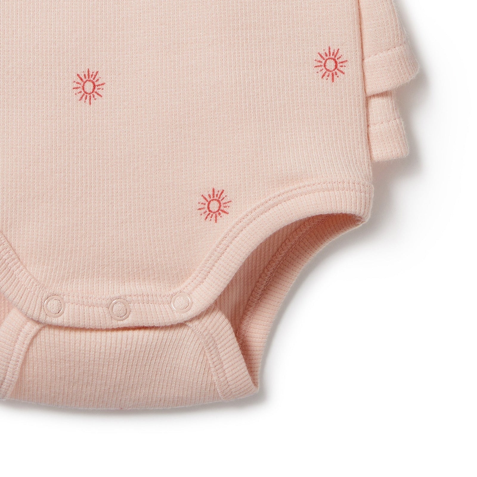 Petit Soleil Organic Ruffle Bodysuit