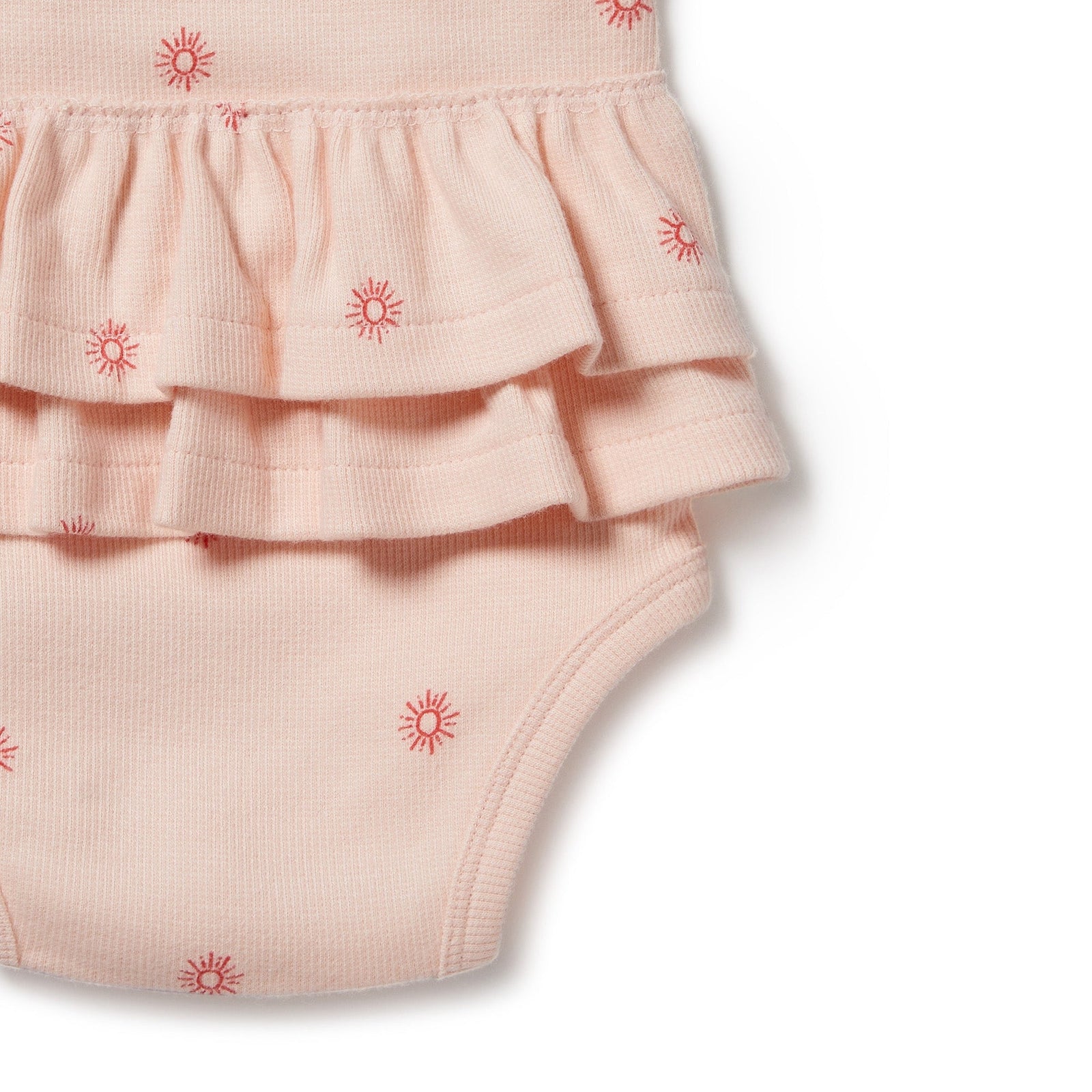 Petit Soleil Organic Ruffle Bodysuit
