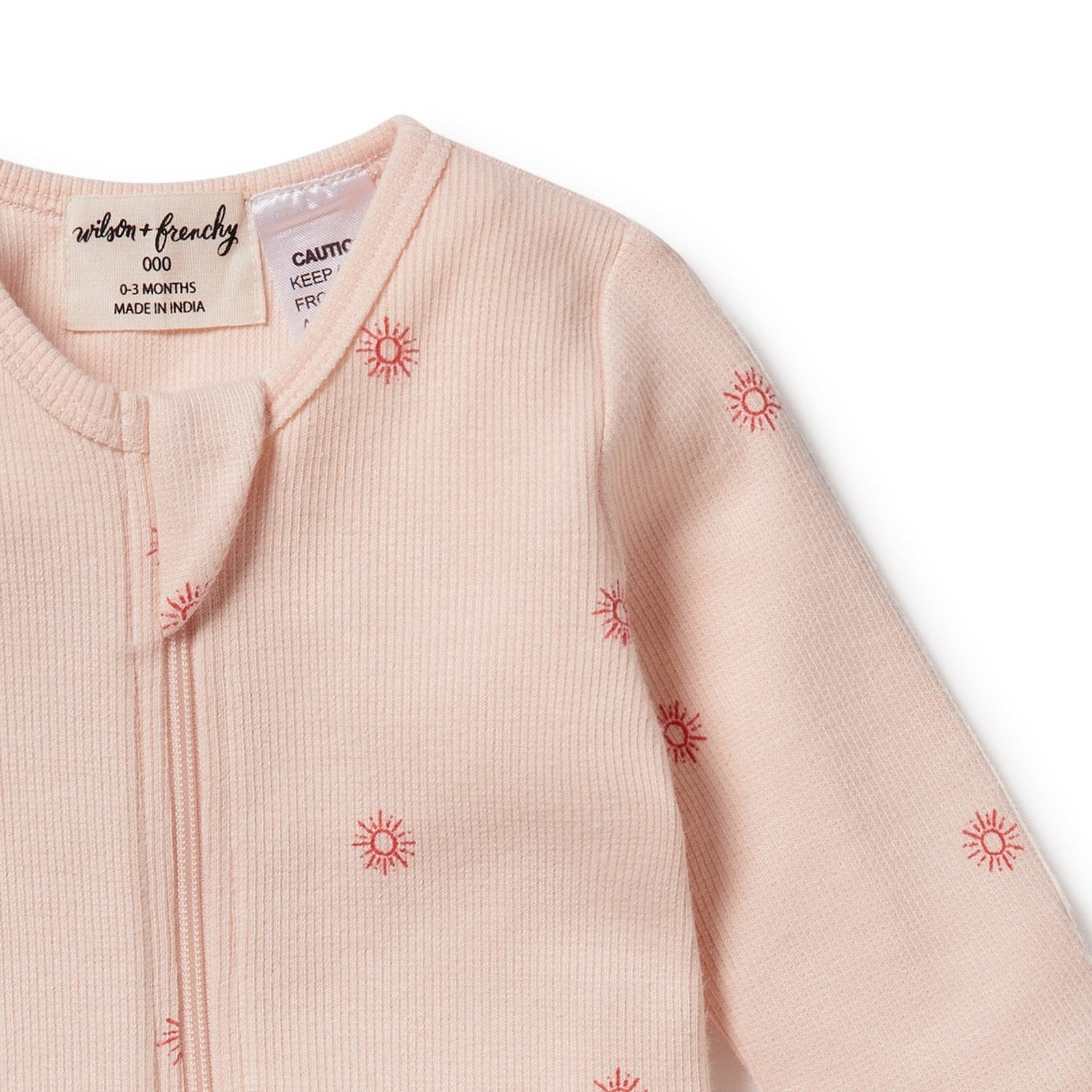 Petit Soleil Organic Zipsuit with Feet