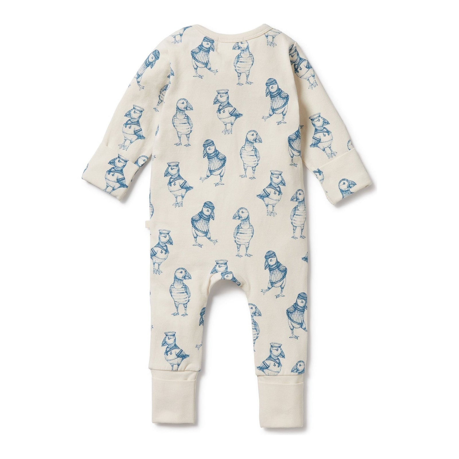 Petit Puffin Organic Zipsuit with Feet