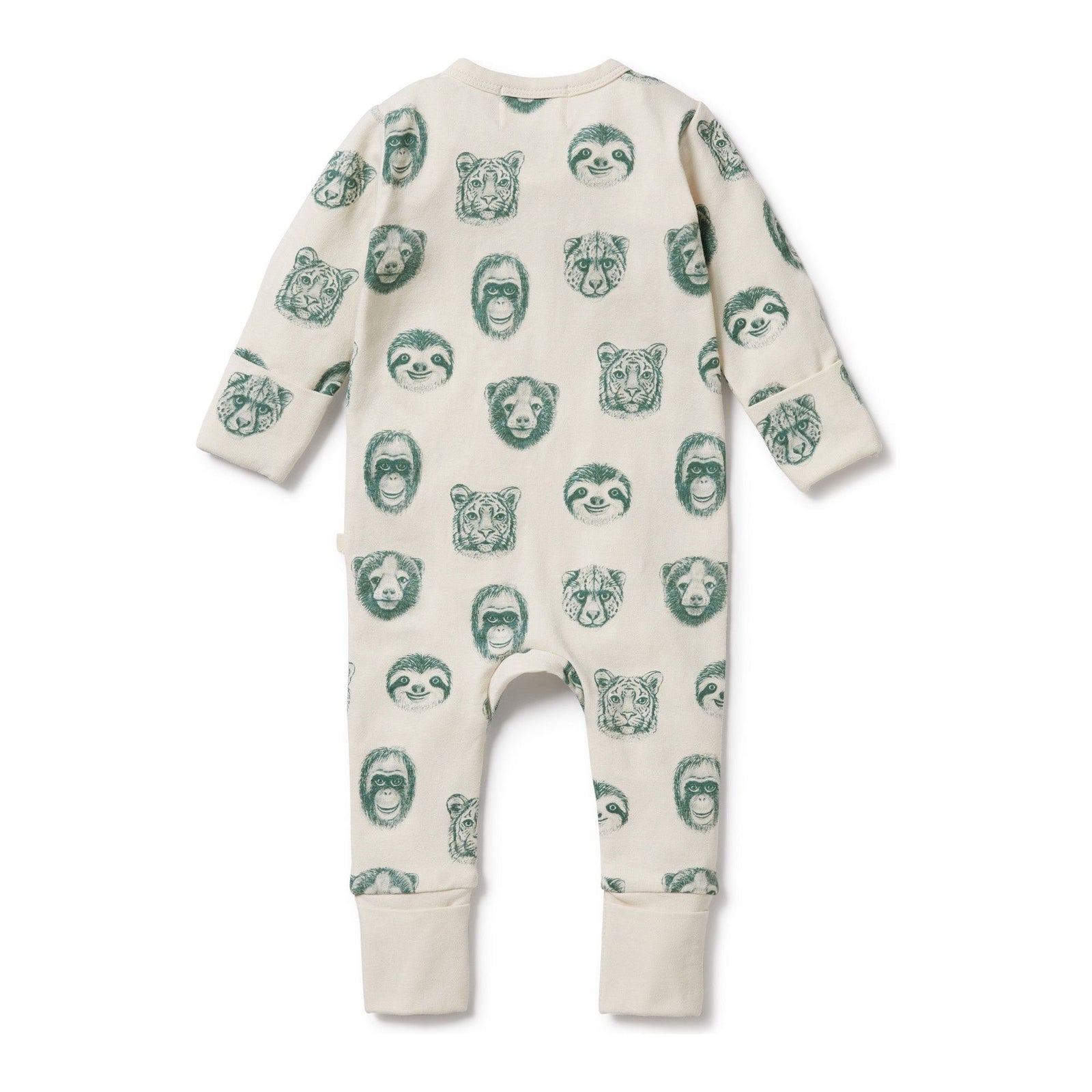 Hello Jungle Organic Zipsuit with Feet