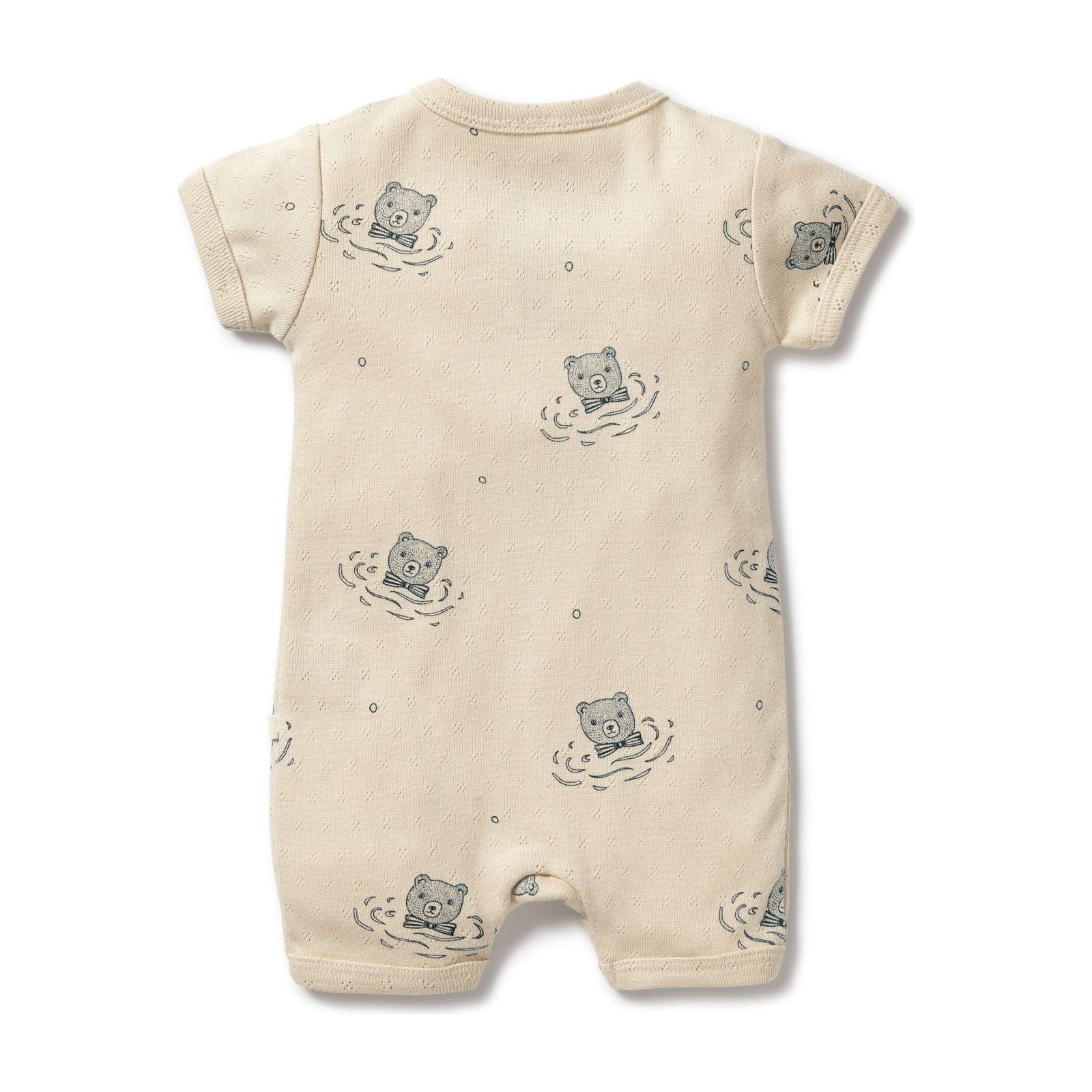 Little Bear Organic Pointelle Boyleg Zipsuit