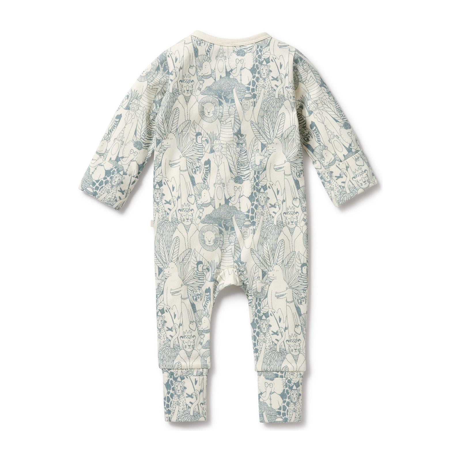 Hello Friends Organic Zipsuit with Feet